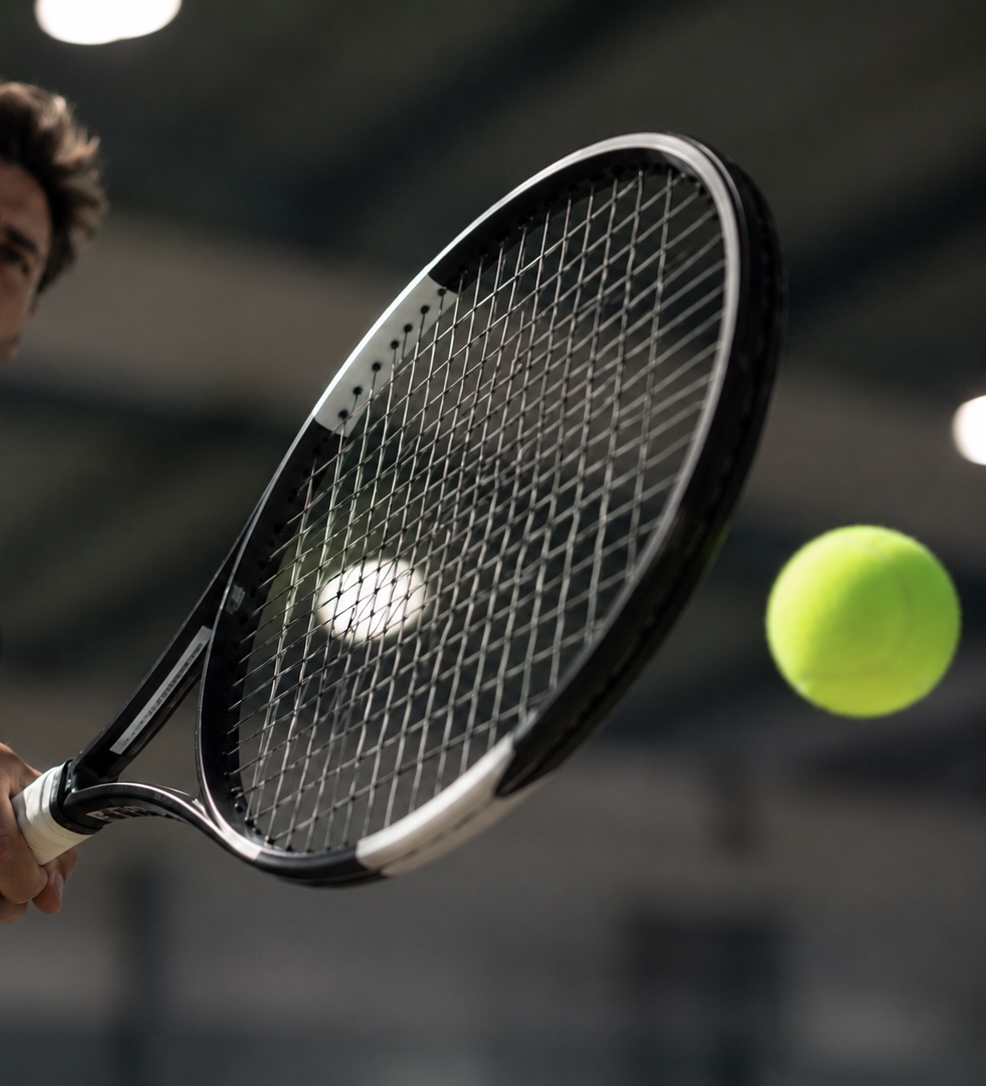 Tennisschläger und Ball